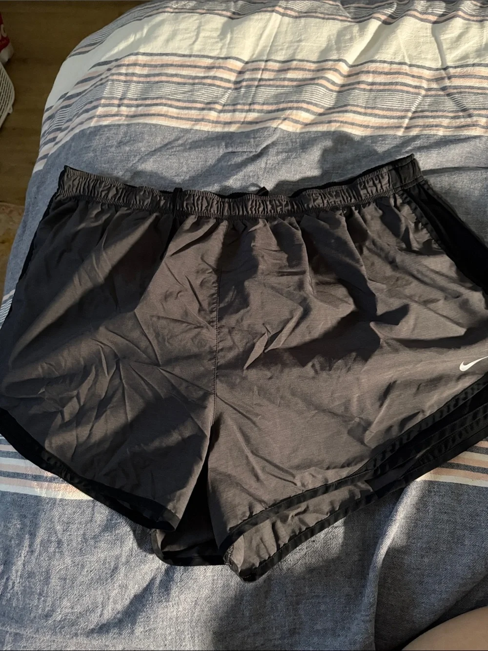 Nike Women’s Black Athletic Training Shorts with Micro Swoosh
